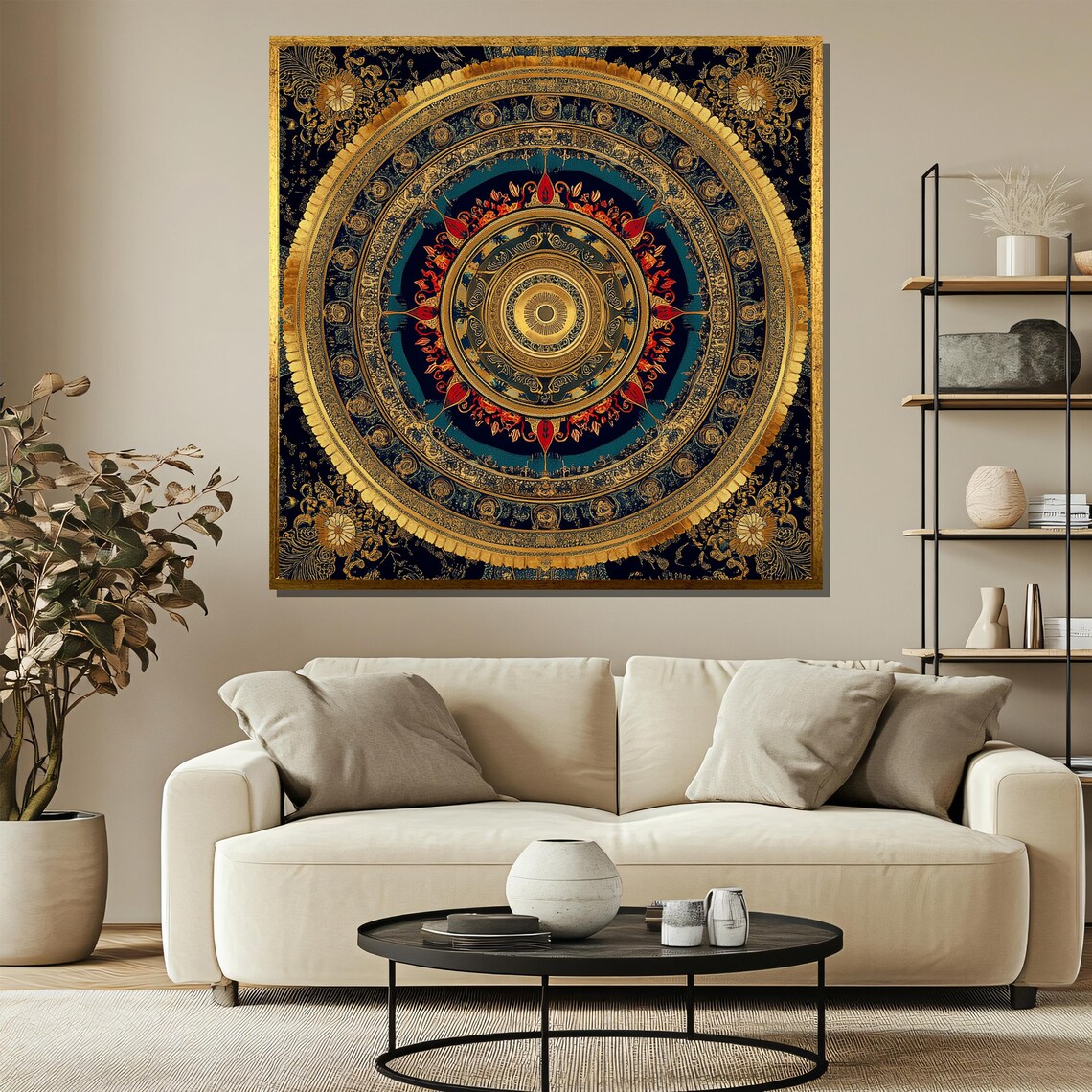 Colorful Mandala, Intricate Circle Art Print - Image 3