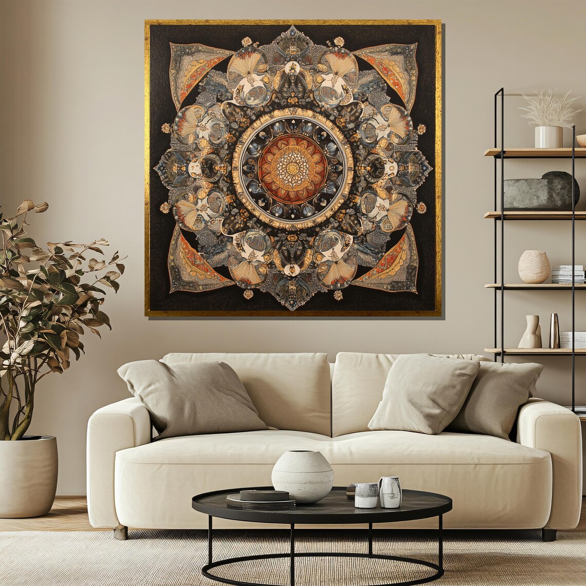 Ornate Mandala With Intricate Patterns, Art Print - Image 3