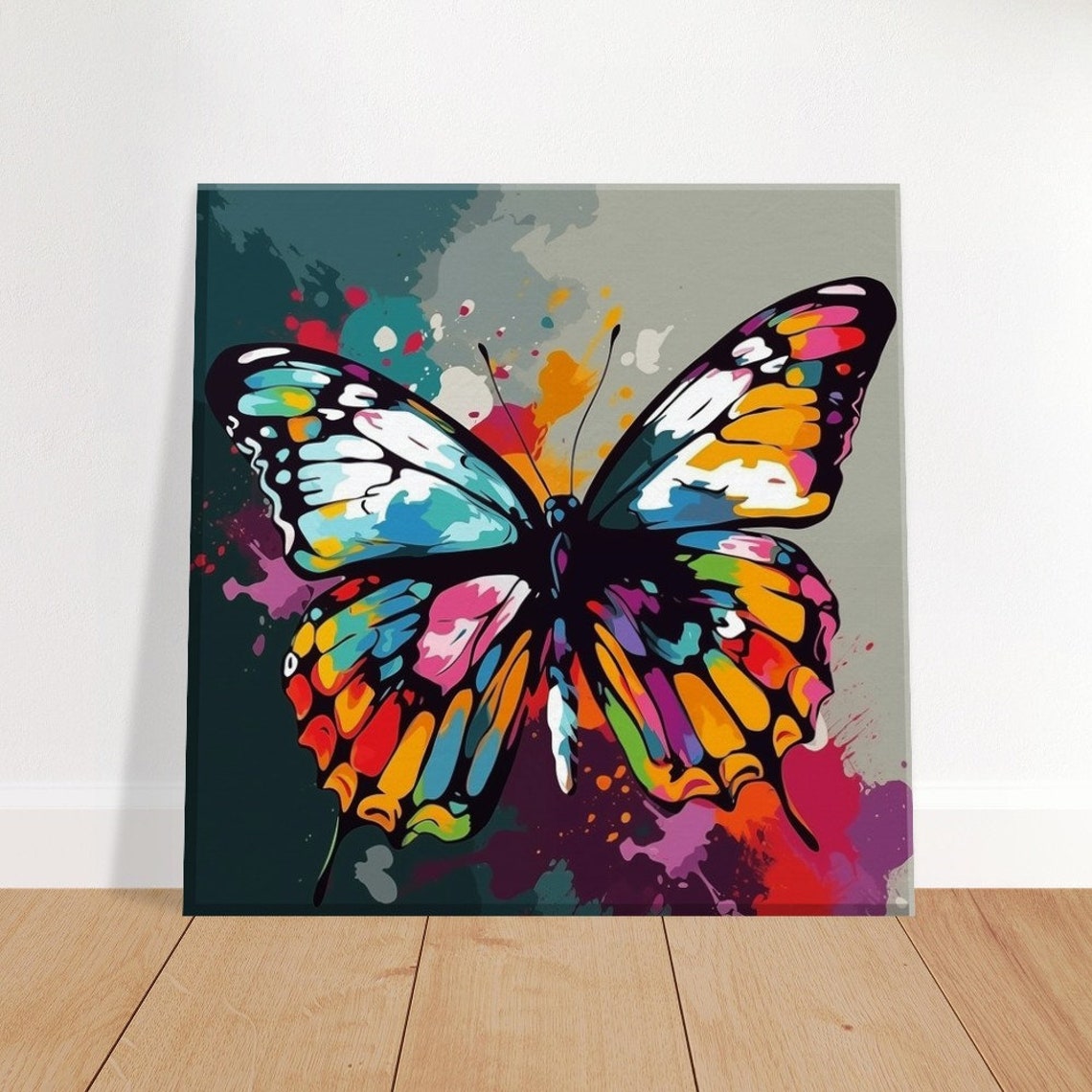 Butterfly Wall Art Pop Art Butterfly Print Wildlife Animal Wall Art Colorful Butterfly Art Aesthetic Room Decor Animal Lover Gift - Image 4