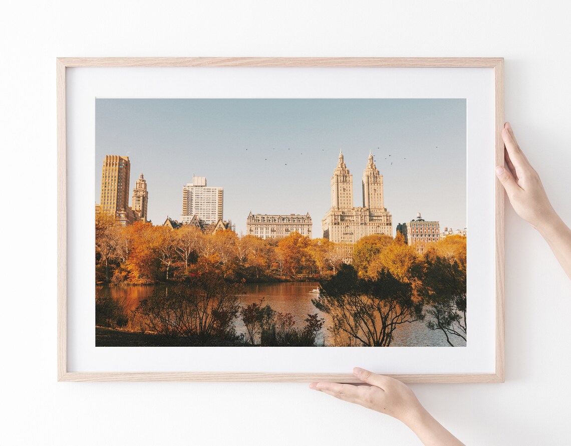 Central Park New York Fall Travel Poster - Image 4