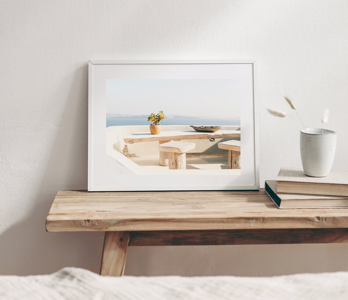 Mykonos Boho Travel Poster, Greek Ocean View - Image 4