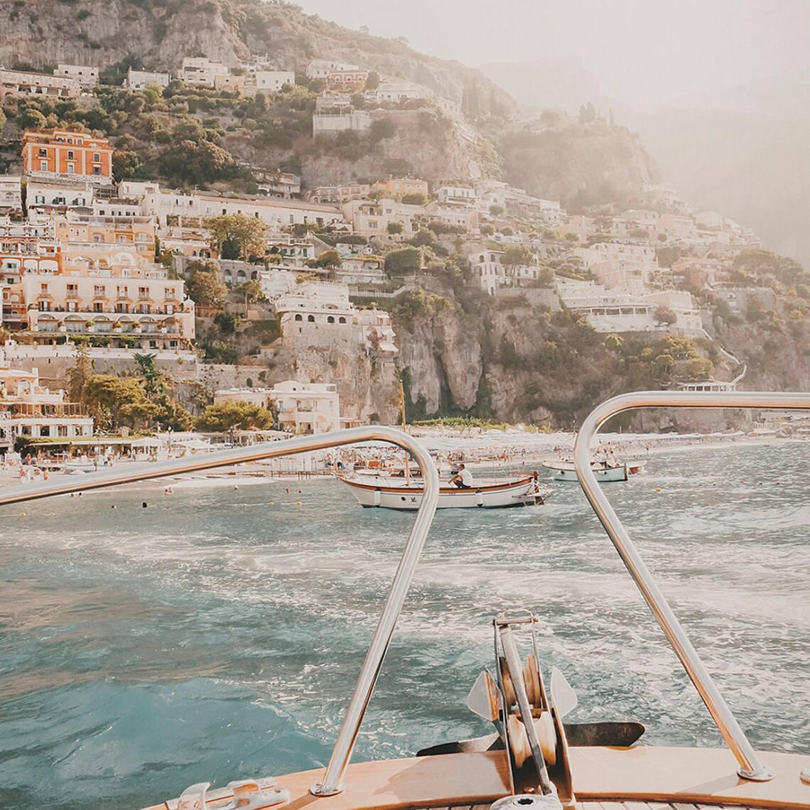Amalfi Coast Boat Print, Positano Travel Poster - Image 2
