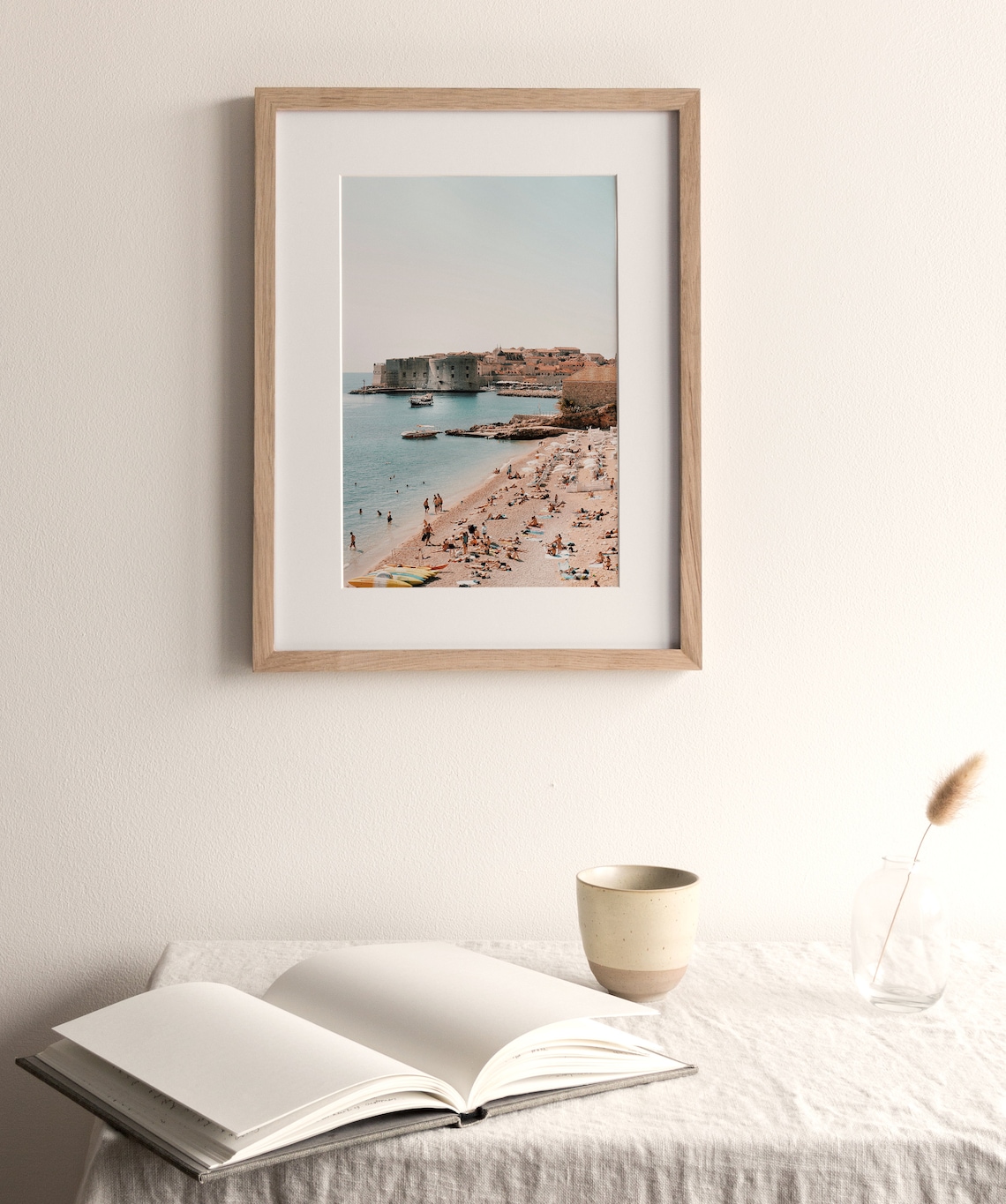 Croatia Coast Dubrovnik Beach Coastal Art Print - Image 2