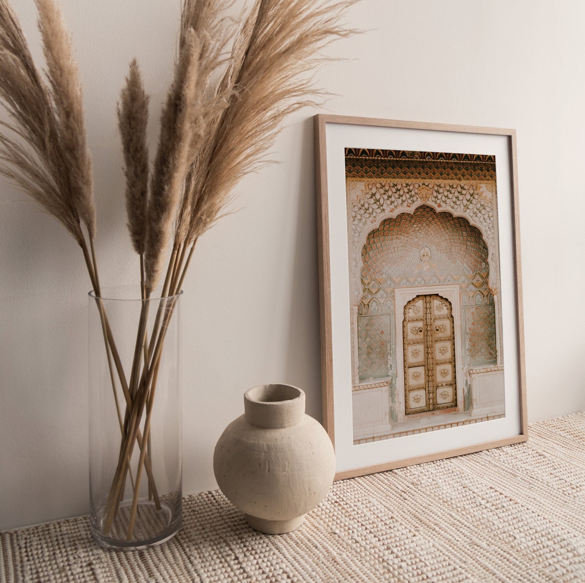 Moroccan Door Print Morocco Architecture Boho Modern Prints Pink Door Print Wall Art - Image 2