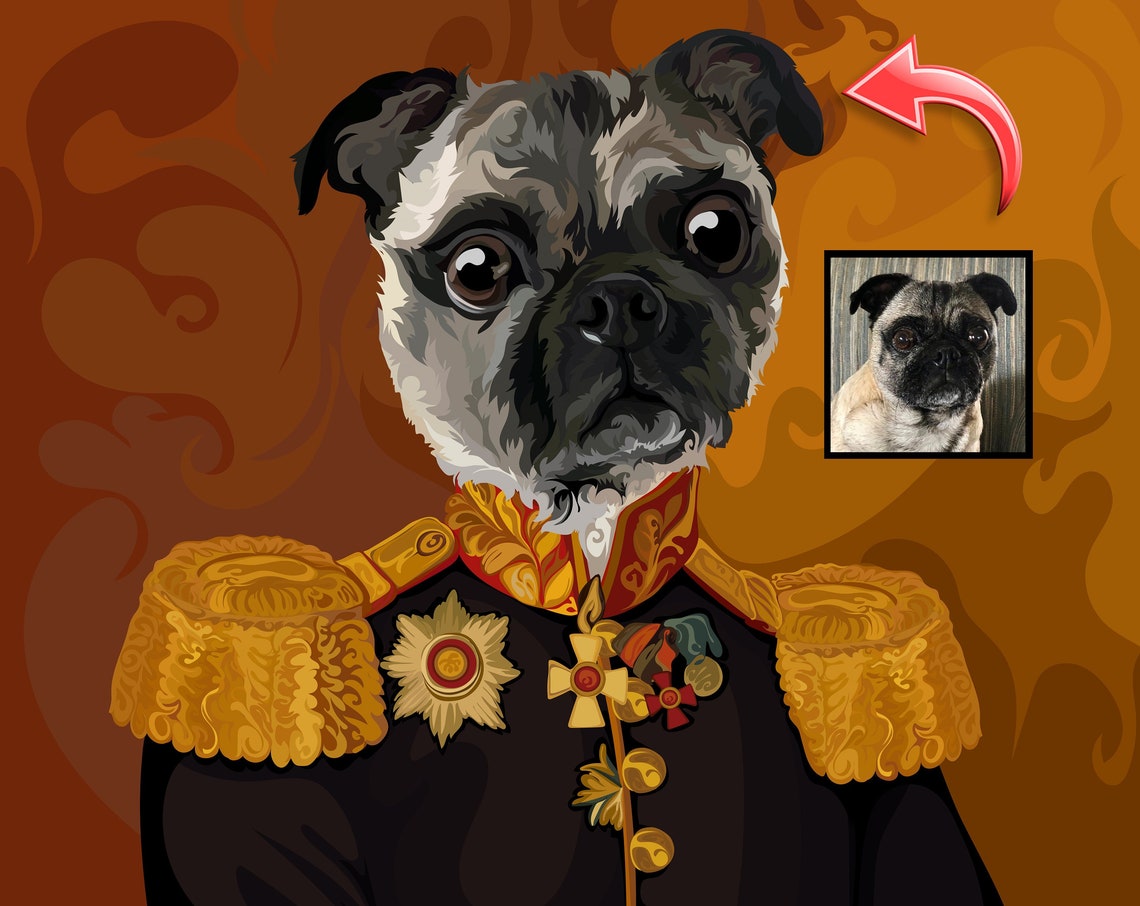 Custom Dog Aviator Portrait From Photo Personalized Pilot Poster - Image 5
