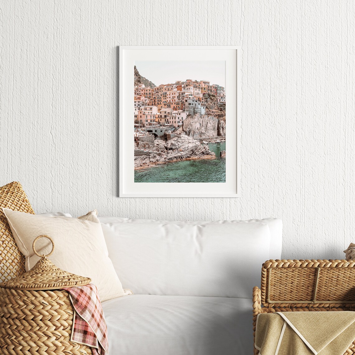 Cinque Terre Cliff Village Colorful Houses Sea Photo Italy Poster - Image 2