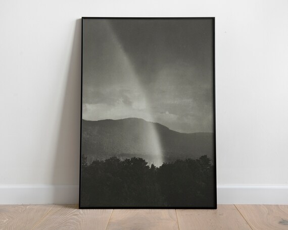 Dark Academia Decor Moody Scenery Black And White Landscape Prints Vintage Photo Retro Poster 50s Above The Bed