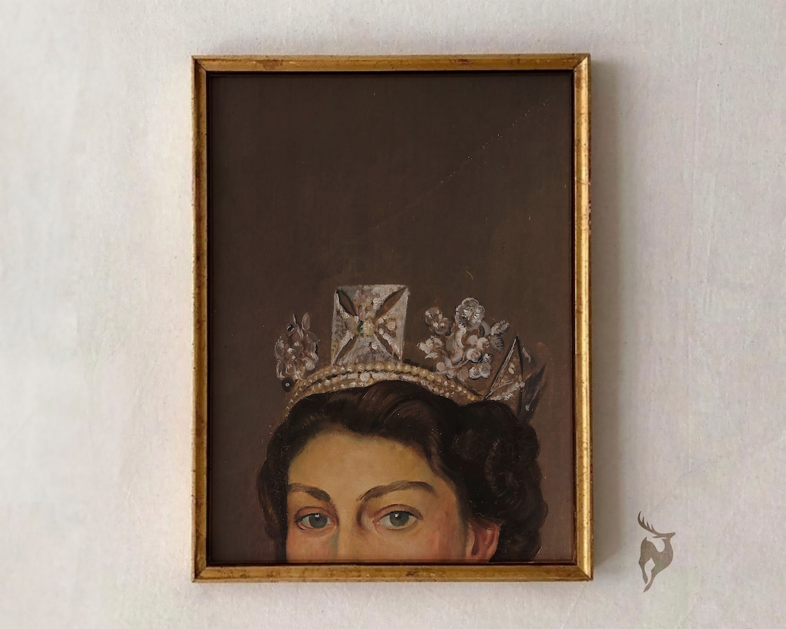 Victorian Moody Vintage Portrait Wall Art Print