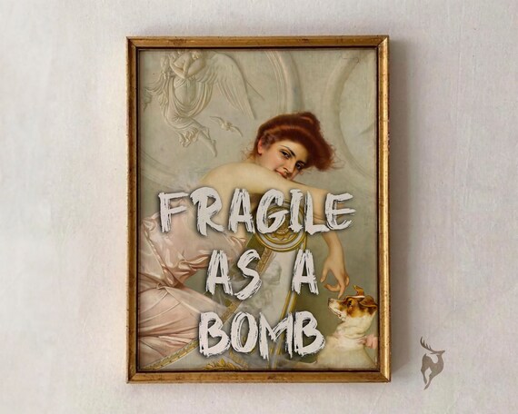 Altered Art Quoteeclectic Wall Artvintage Portraitalter Portraitpainting Printmoody Decorgallery Setantique Baroque Oil Painting