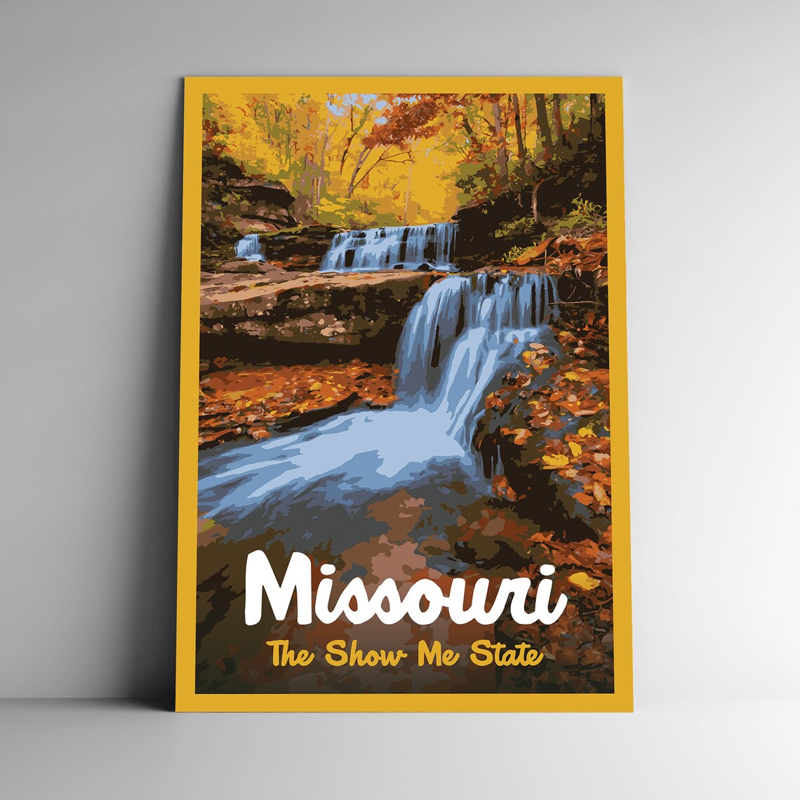 Missouri The Show Me State Vintage Travel Poster