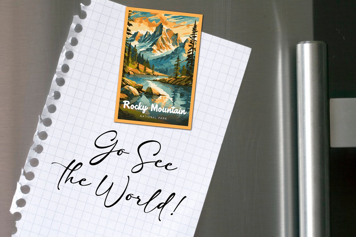Rocky Mountain National Park Vintage Travel Poster - Image 2