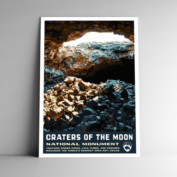 Craters Of The Moon WPA-Style Vintage Travel Poster