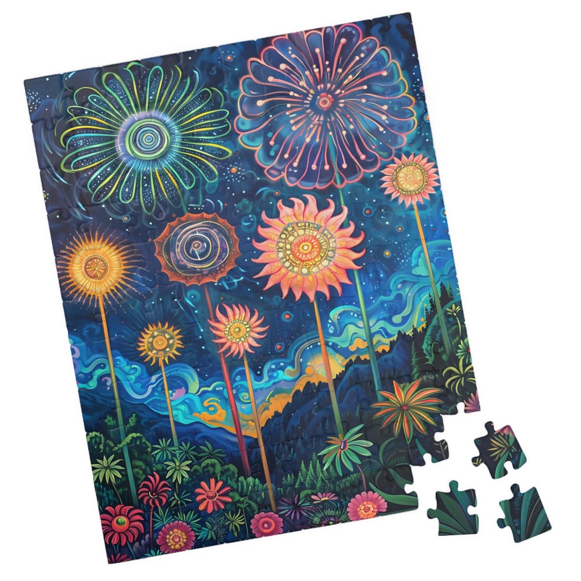 Tropical Firework Dream Iii Jigsaw Puzzle Tech Free Fun Activity Great Gift For Birthdays Paitents And Nursing Homes