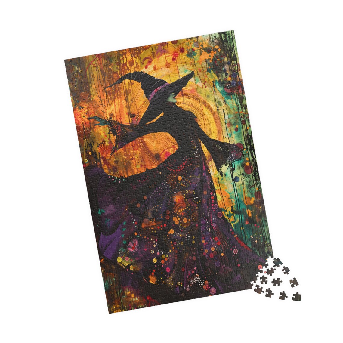 Dark Witch Halloween Art Print, Holiday Seasonal Decor - Image 4
