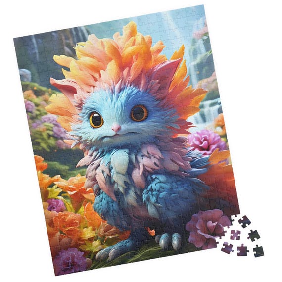 Electra Cute Rainbow Fantasy Animal Jigsaw Puzzle Unique Gift For Birthday Or Hospital Patients Fun Tech Free Family Activity