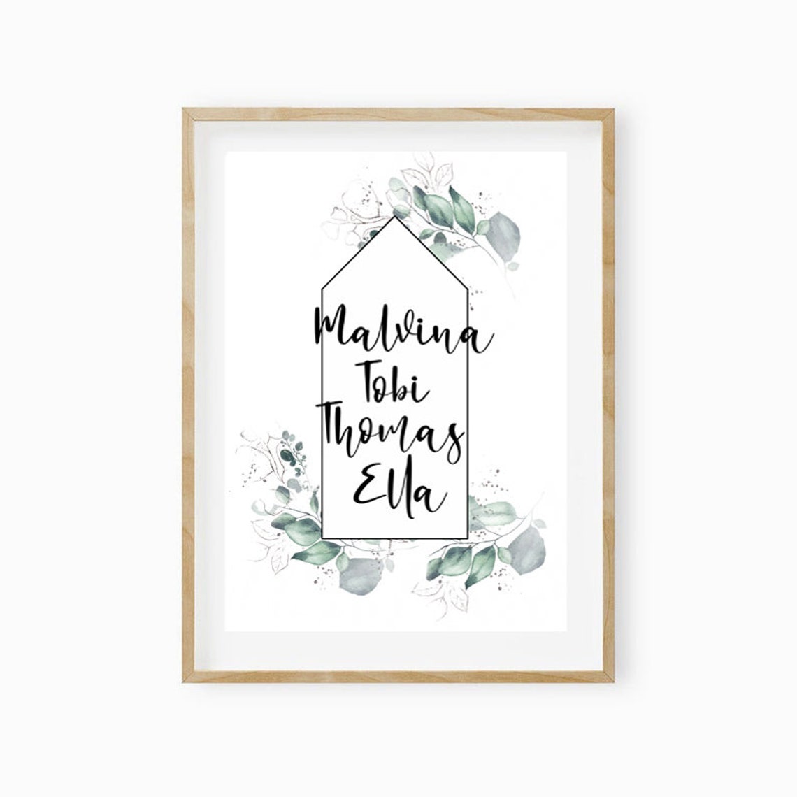 Family Picture Family Gift Family Gift Family Typoposter Family Birthday Gift Family Poster Personalized
