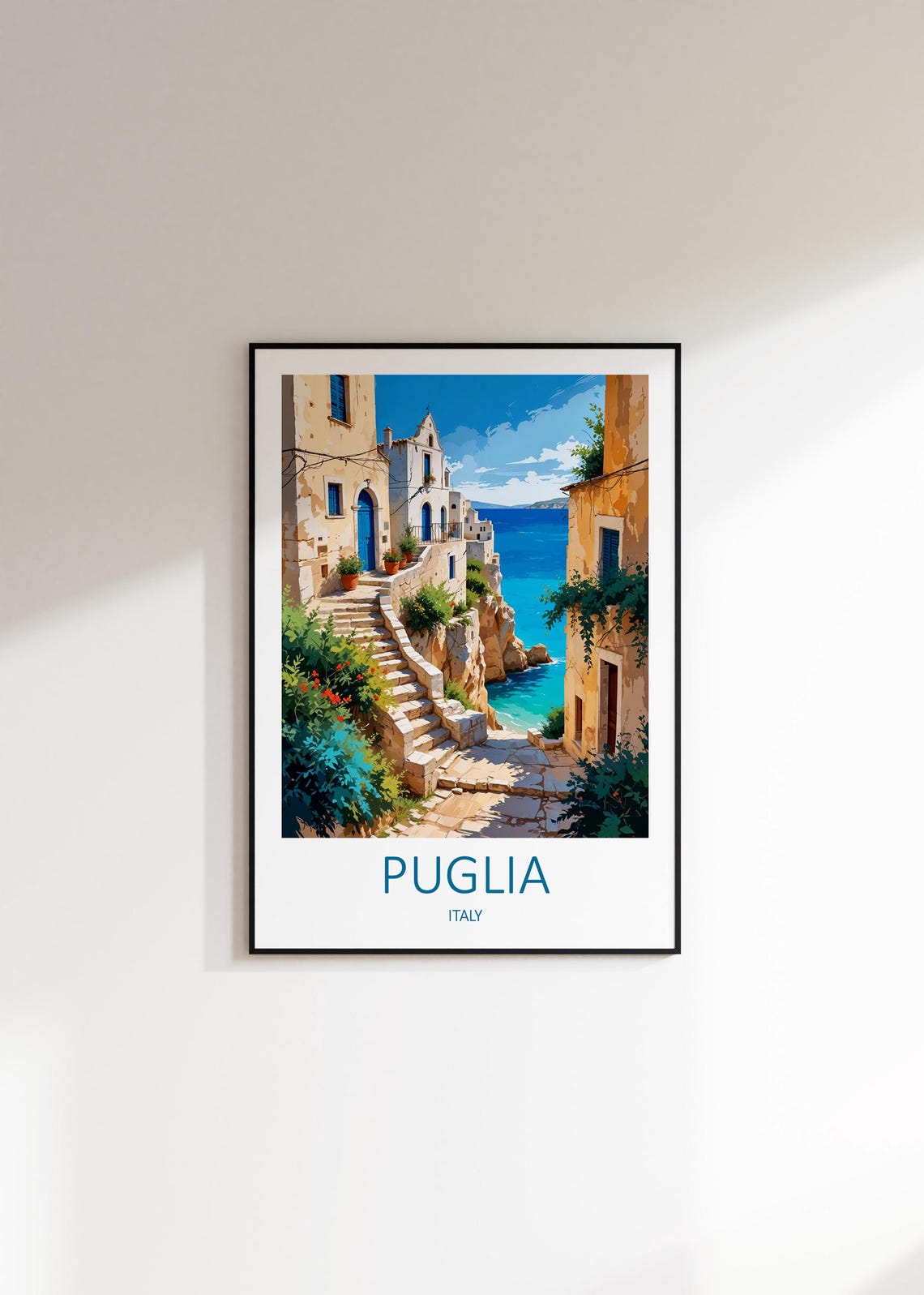 Puglia Travel Print Puglia Italy Puglia Poster Italian Prints Italy Gifts Italy Poster Puglia Print Italy Wall Art Travel Poster - Image 2