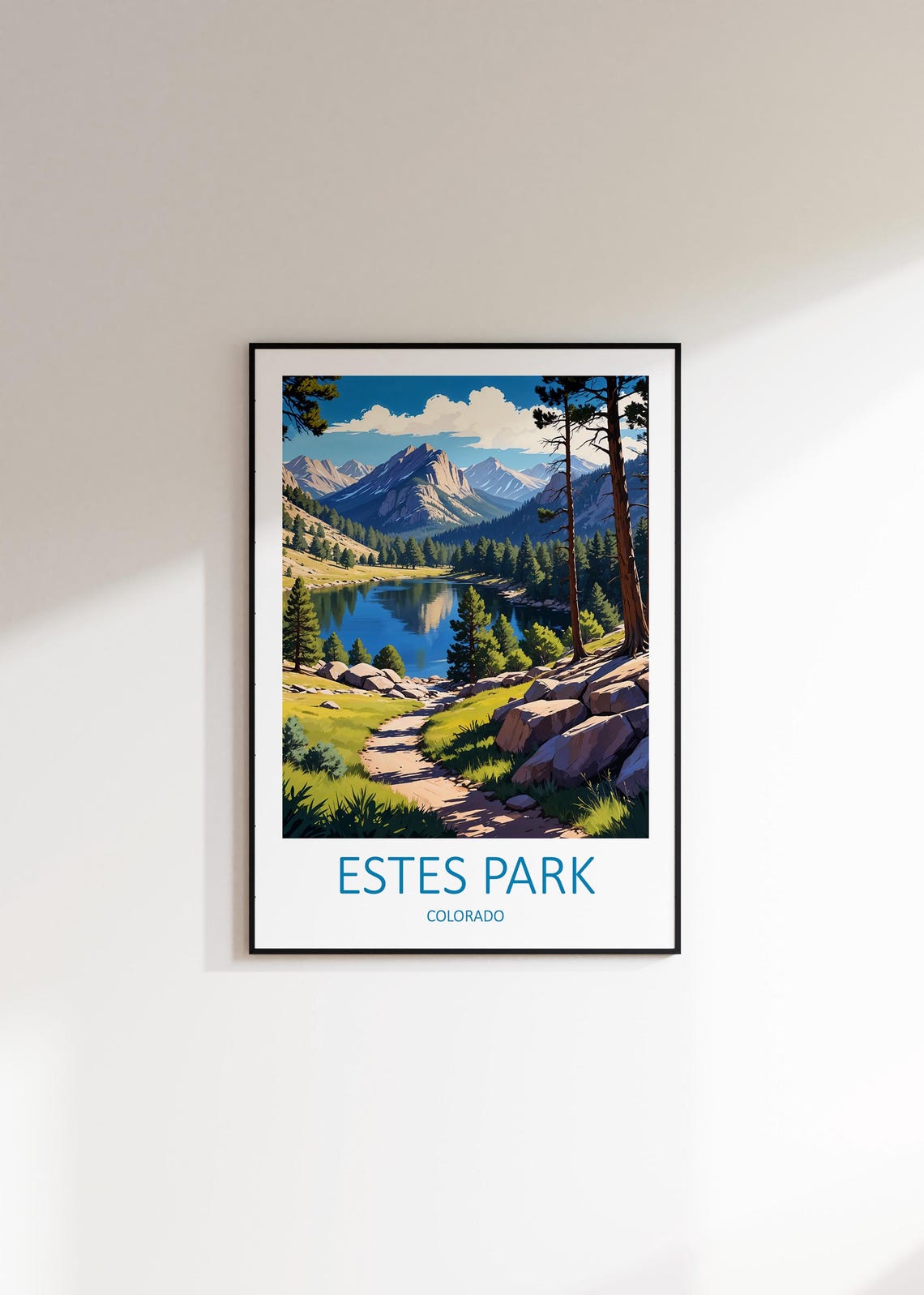 Estes Park Print Estes Park Art Estes Park Colorado National Park Poster Colorado Art Colorado Wall Art Estes Park Travel Print Usa - Image 3
