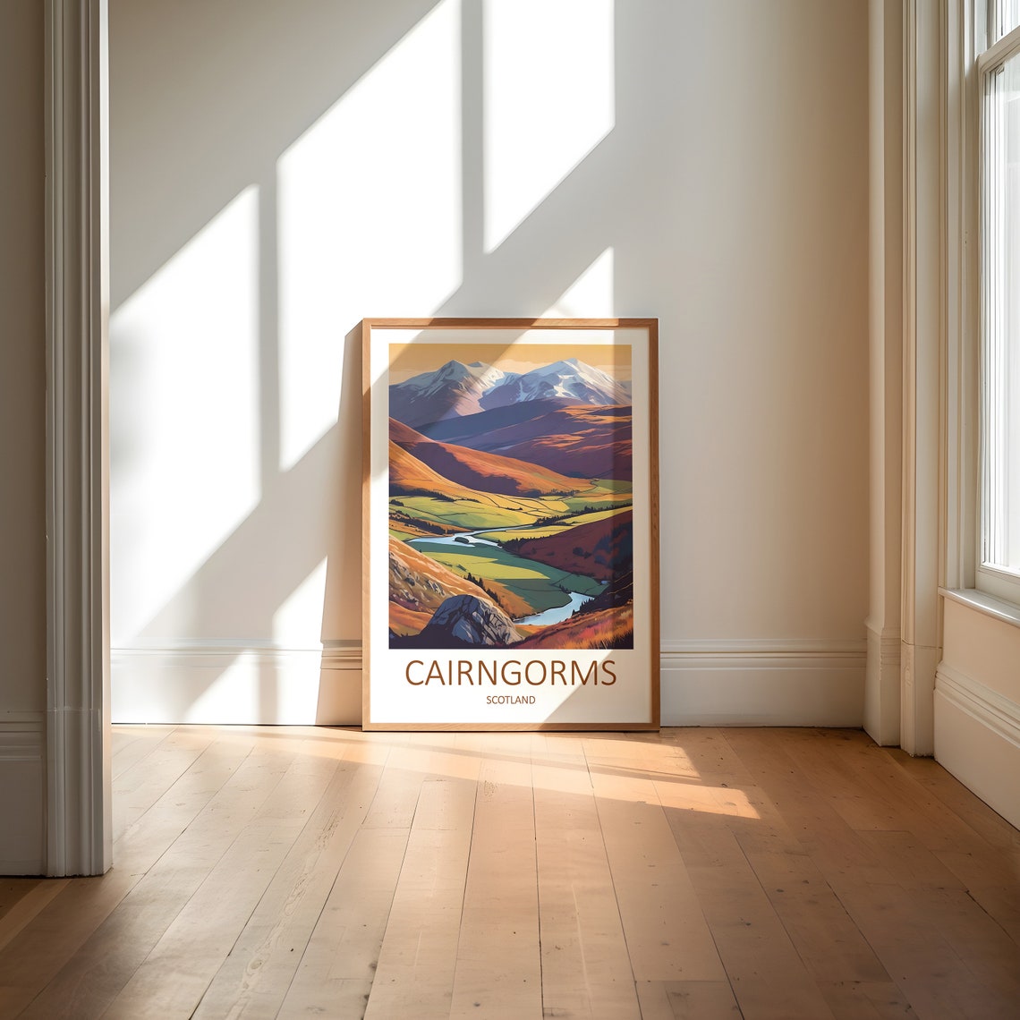 Cairngorms Print Cairngorms Poster Cairngorms Wall Art Scotland Print Cairngorms Travel Print Cairngorms Scotland Poster Travel Gift - Image 5