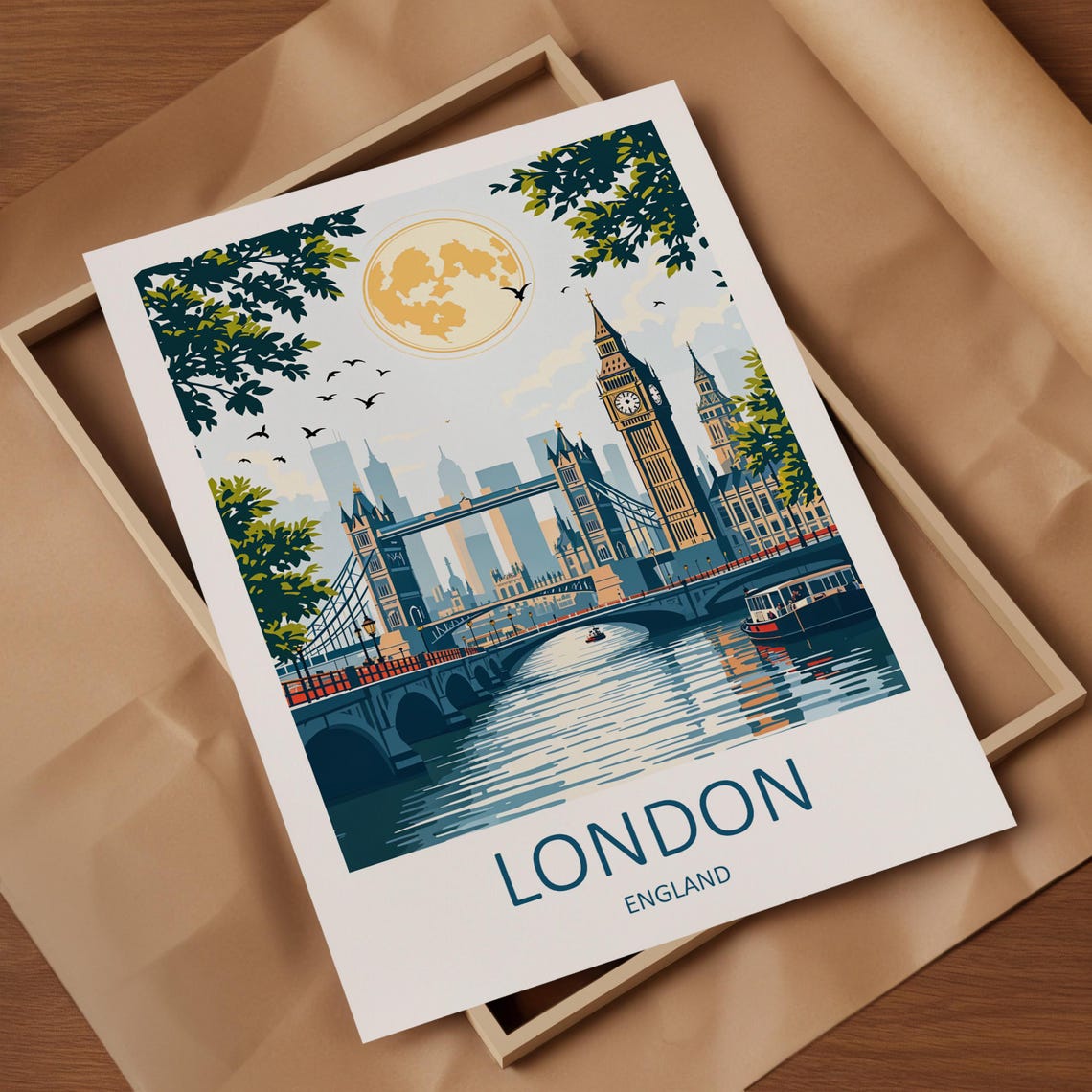 London Print London Poster London Wall Art Big Ben Print London Travel Print Tower Bridge London Gift London Art Print Birthday Gift - Image 4