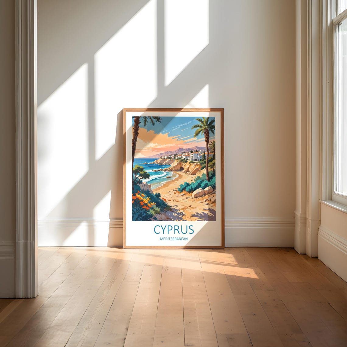 Cyprus Print Cyprus Poster Cyprus Gifts Mediterranean Wall Art Travel Gift Cyprus Wall Art Mediterranean Prints Cyprus Travel Print - Image 6