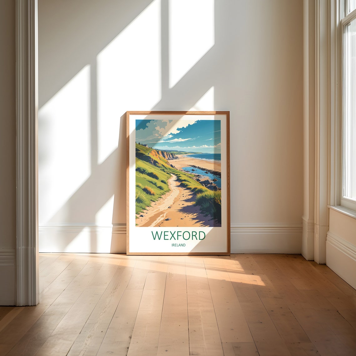 Wexford Print Wexford Travel Print Ireland Print Wexford Poster Ireland Gifts Ireland Wall Art Republic Of Ireland Travel Art Poster - Image 6