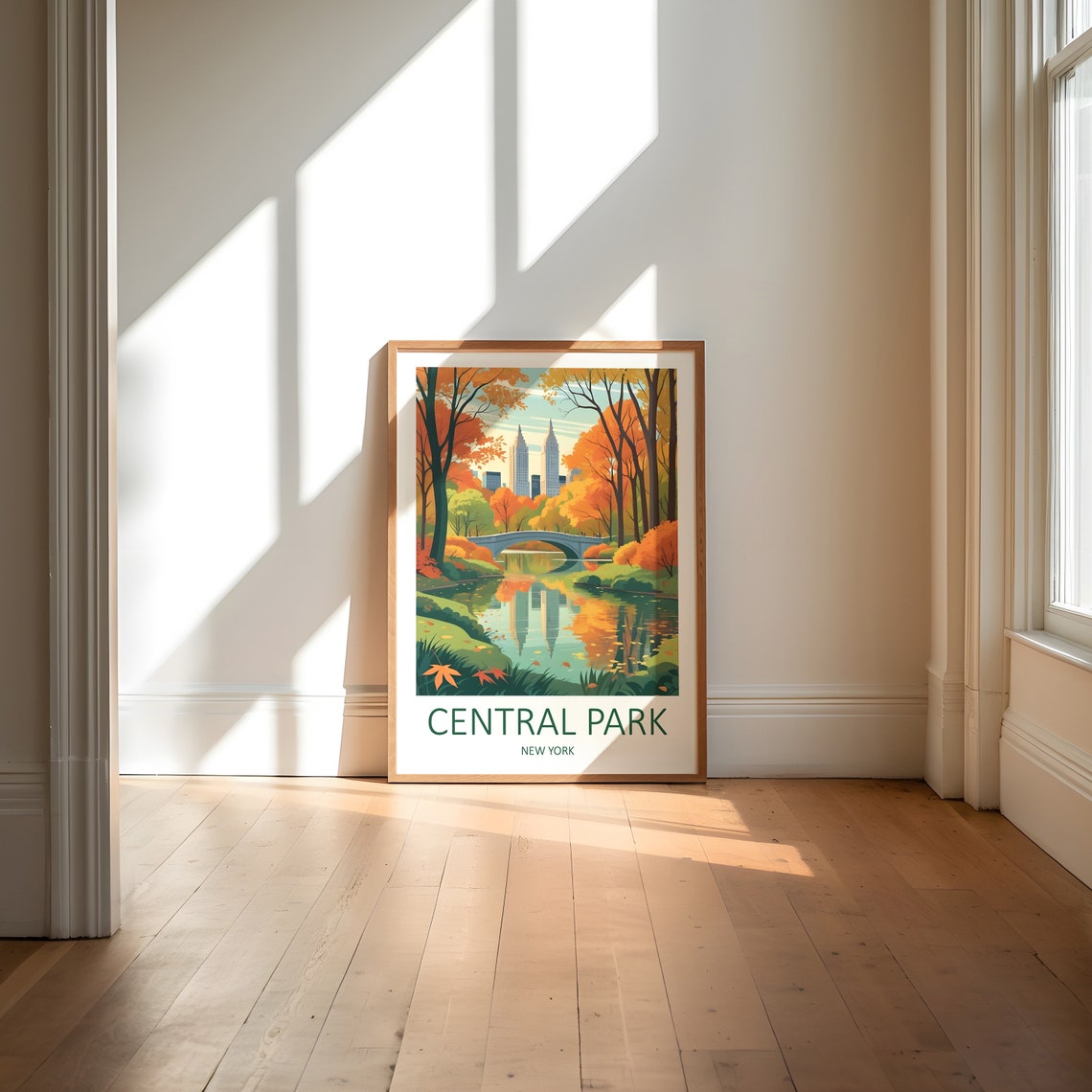 Central Park Print Central Park Poster New York Print New York Travel Print New York Gifts Central Park Wall Art Travel Gift Usa - Image 5