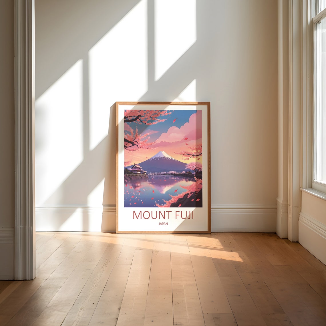 Mount Fuji Print Mount Fuji Poster Japan Wall Art Japan Print Kyoto Print Japan Travel Print Travel Gift Japanese Wall Art Japan Art - Image 5