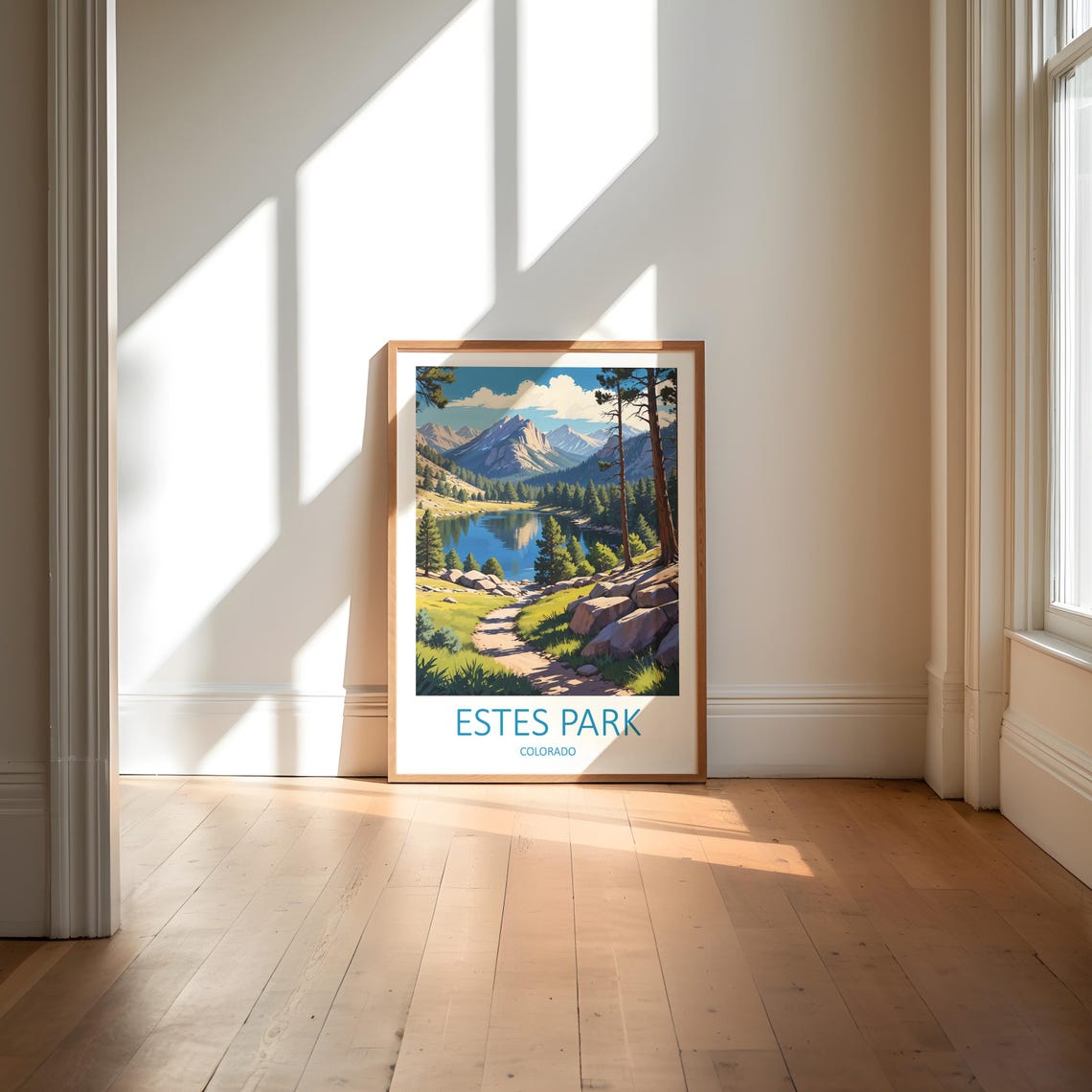 Estes Park Print Estes Park Art Estes Park Colorado National Park Poster Colorado Art Colorado Wall Art Estes Park Travel Print Usa - Image 6