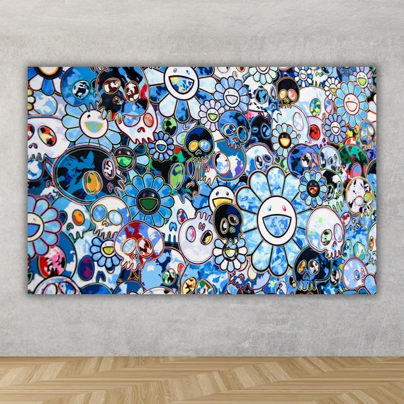 Takashi Murakami Home Decor Gagosian Takashi Murakami Wall Decor Wrapping Paper Print Wall Art Gift For Him Her Ready To