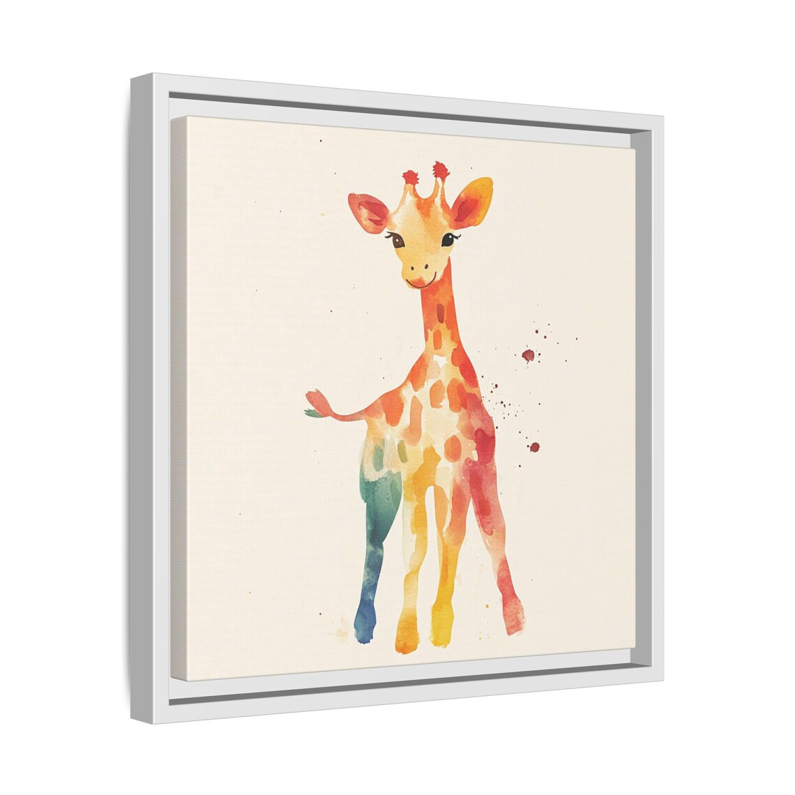 Baby Giraffe Watercolor Animal Print, Nursery Decor - Image 4