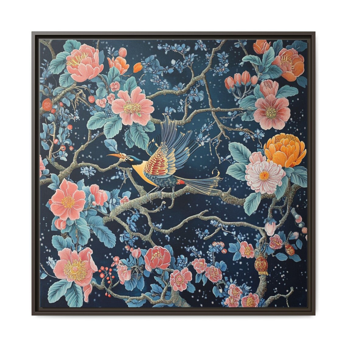 Serene Pink Landscape Japandi Romantic Decor - Image 5