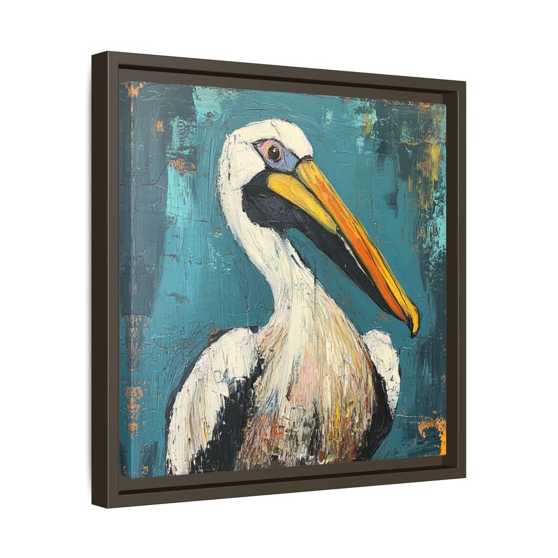 Abstract Pelican Art Print, Coastal Wildlife - Image 4