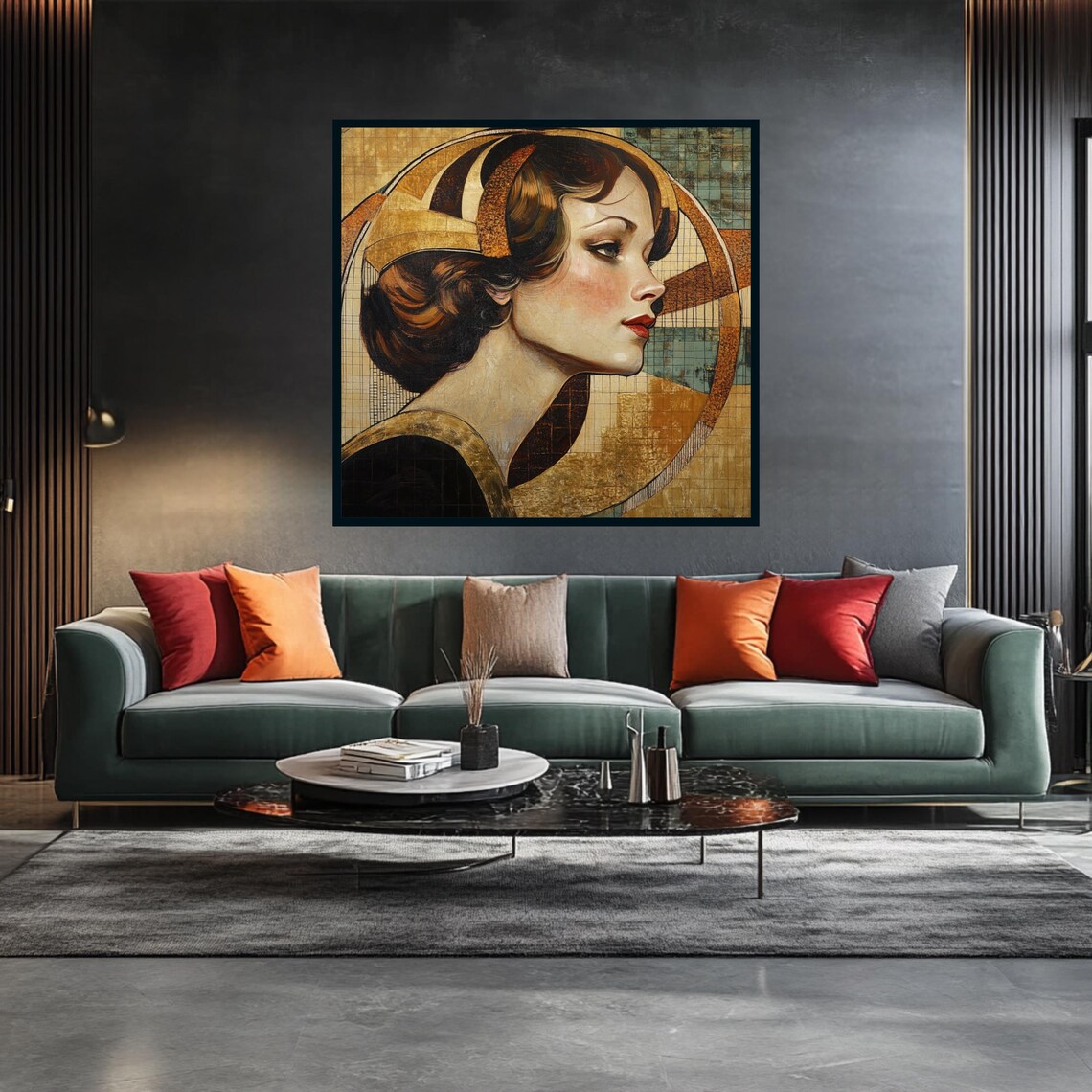 Art Deco Stylish Wall Art For Living Room