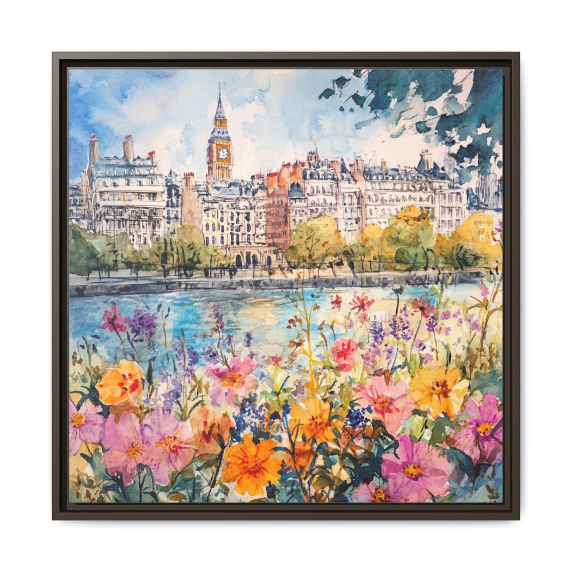 London Cityscape, Unique Gift for Art Lovers - Image 4