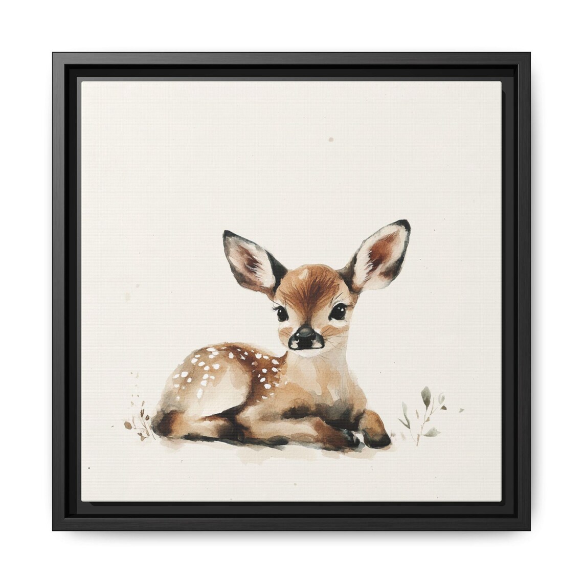 Baby Deer Watercolor Animal Print, Nursery Decor