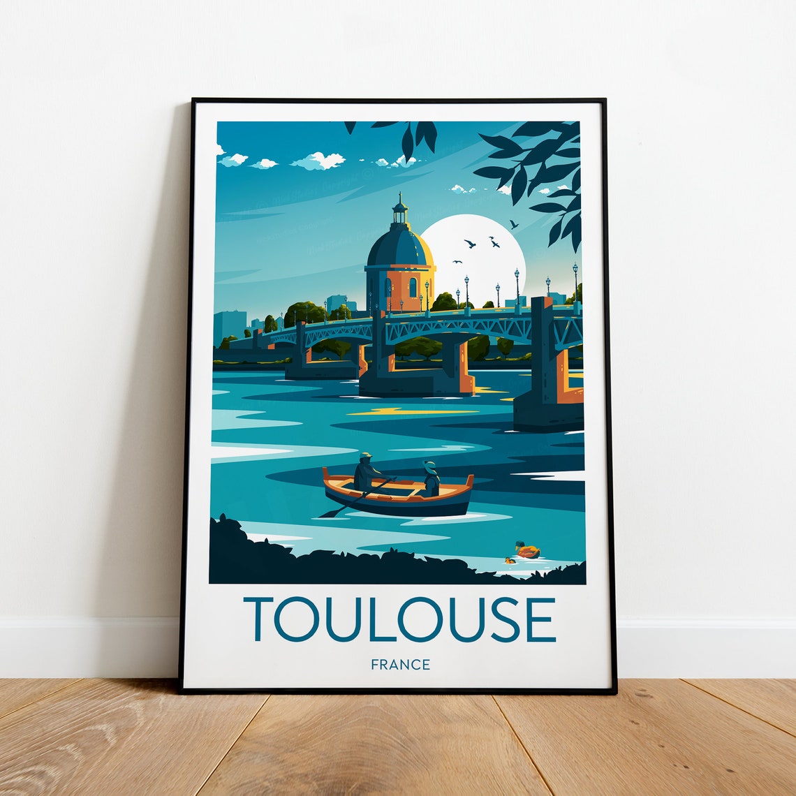 Toulouse Travel Print France Toulouse Poster France Print Wedding Gift Birthday