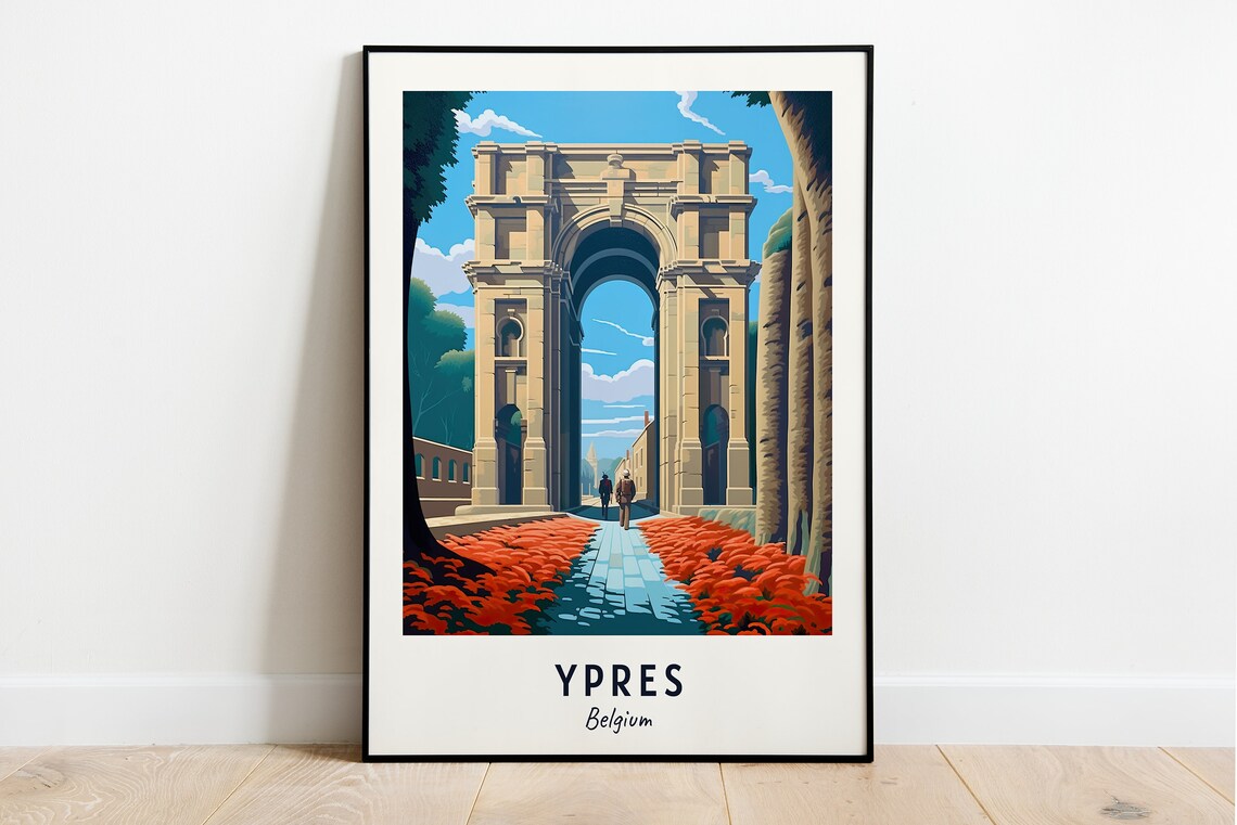 Menin Gate Memorial Travel Print Wall Art Ypres Belgium City Print Menin Gate Memorial Travel Gift Menin Gate Memorial Poster Wall Art