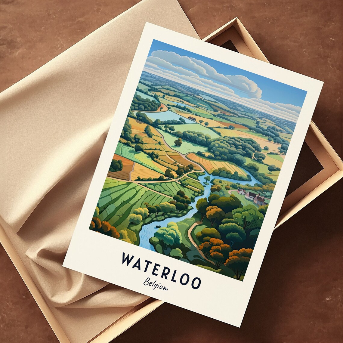 Battlefield Of Waterloo Travel Print Wall Art Waterloo Belgium City Print Battlefield Of Waterloo Travel Gift - Image 3