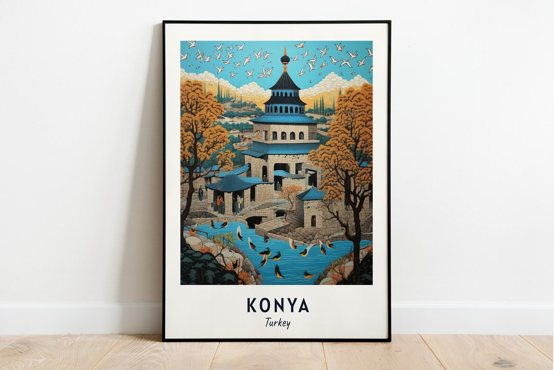 Mevlana Museum Mevlana Tekke Travel Print Wall Art Konya Turkey City Print Mevlana Museum Mevlana Tekke Travel Gift Travel Gift