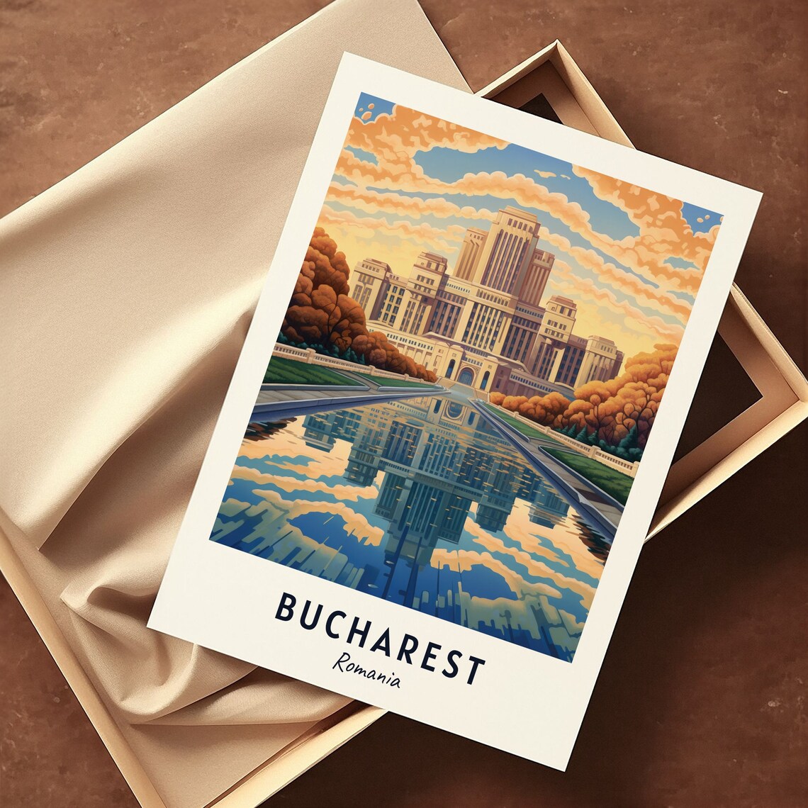 Palace Of The Parliament Bucharest Travel Poster - Image 3