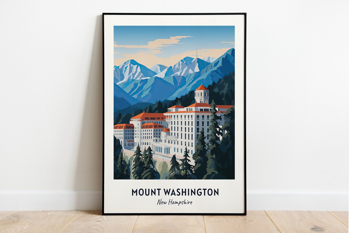 Mount Washington New Hampshire Travel Poster