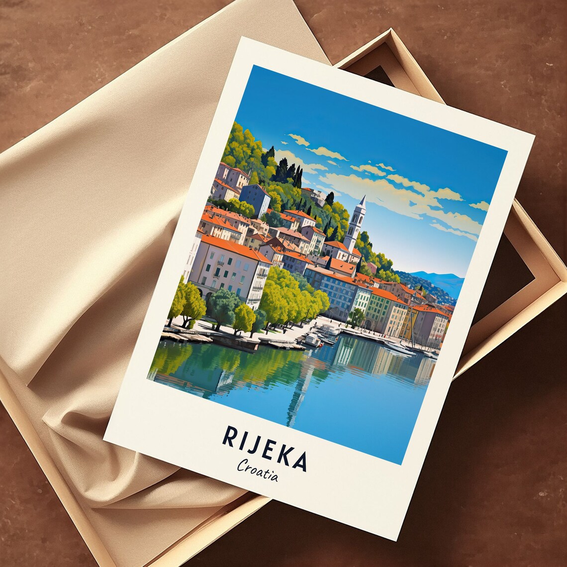 Rijeka Travel Poster, Croatia City Print - Image 3