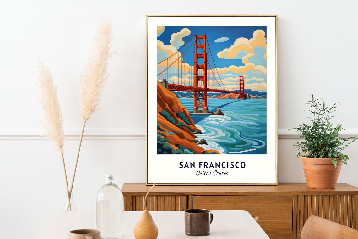 San Francisco Travel Poster, United States City Poster - Image 2