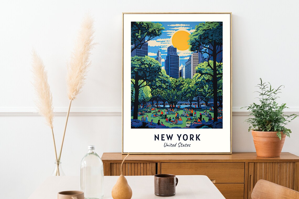 New York Travel Poster, United States City Print - Image 2