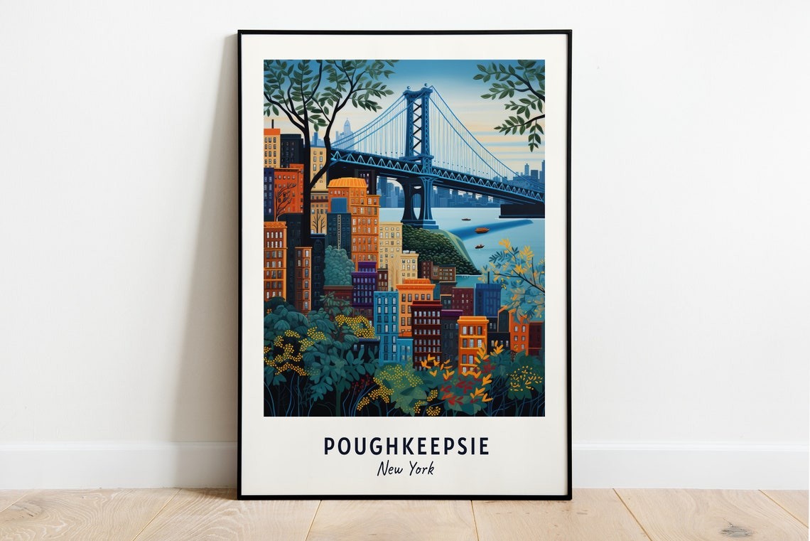 Poughkeepsie, New York Travel Poster