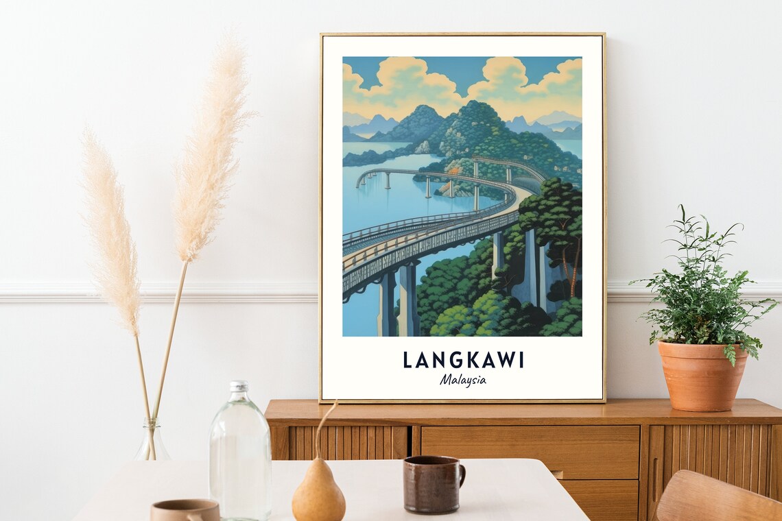 Langkawi Sky Bridge Travel Poster, Malaysia - Image 2