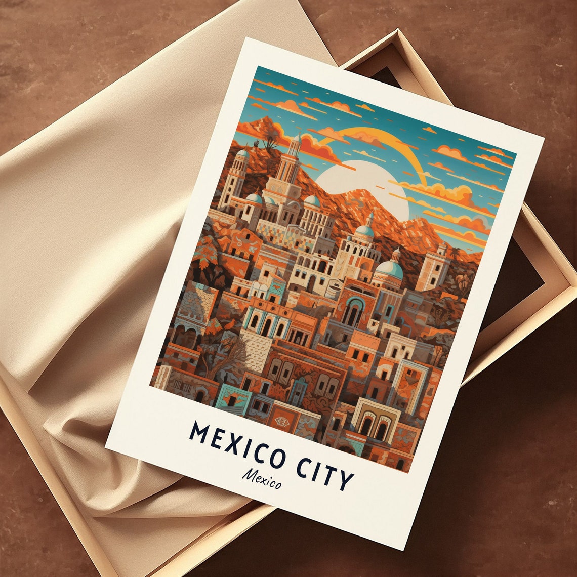 Mexico City Travel Print, City Poster - Image 3