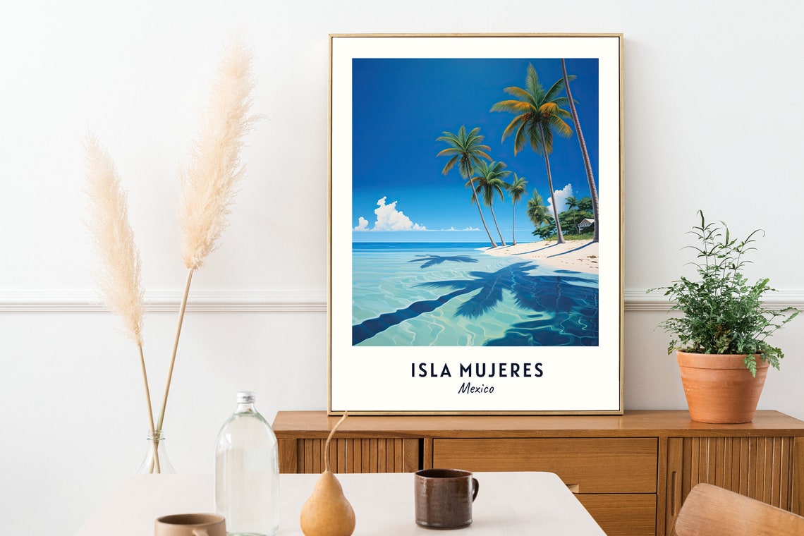 Isla Mujeres Travel Print Wall Art Isla Mujeres Mexico City Print Isla Mujeres Travel Gift Isla Mujeres City Poster - Image 2
