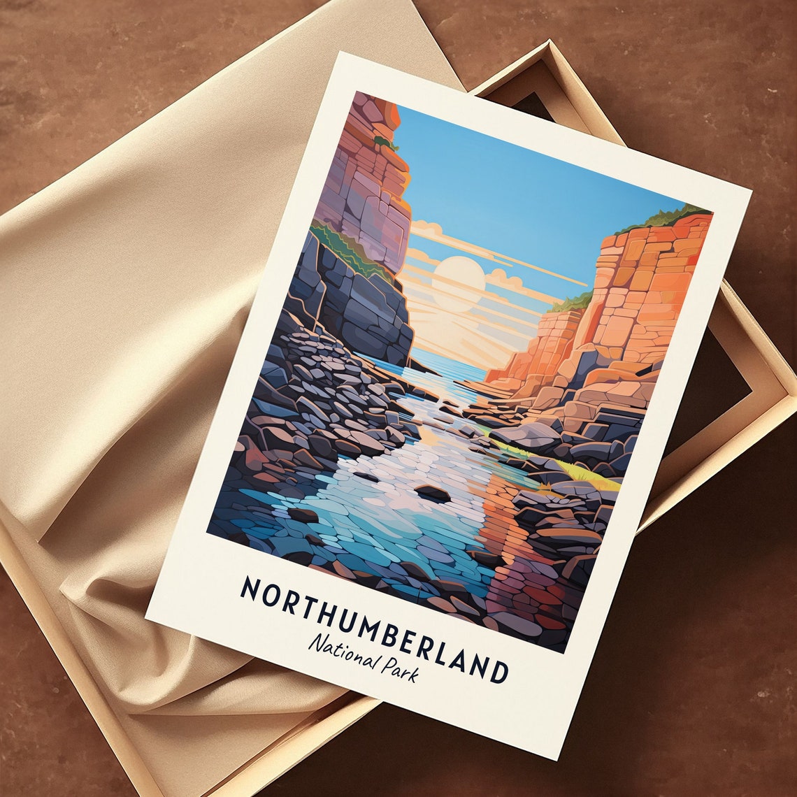 Northumberland National Park Travel Print Wall Art Northumberland National Park City Print Northumberland National Park Travel Gift - Image 3